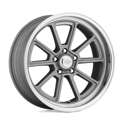 American Racing Vintage VN510 DRAFT 18X10 12 5X114.3/5X4.5 Vintage Silver Diamond Cut Lip