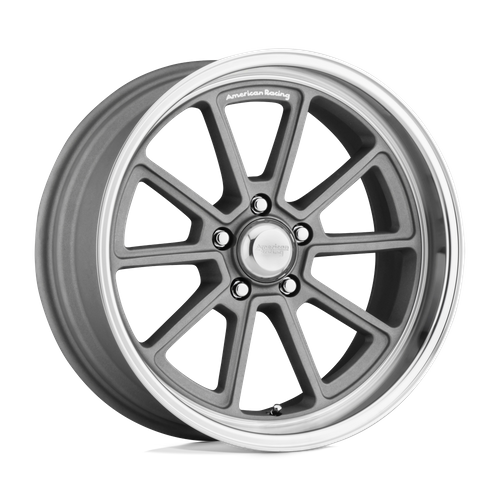 American Racing Vintage VN510 DRAFT 18X8 0 5X114.3/5X4.5 Vintage Silver Diamond Cut Lip