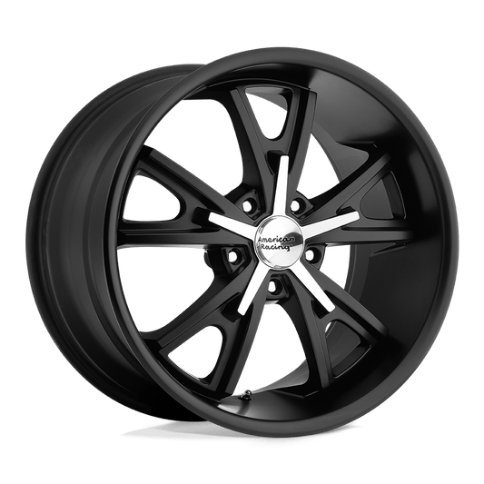 American Racing Vintage VN801 DAYTONA 22X11 38 5X120/5X120 Satin Black With Machined Face