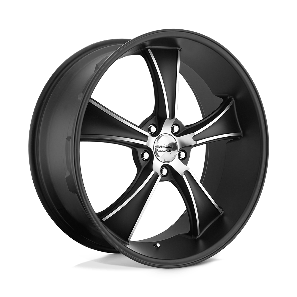 American Racing Vintage VN805 BLVD 18X9.5 0 5X114.3/5X4.5 Satin Black With Machined Face