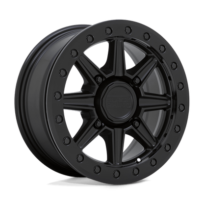 Black Rhino Powersports WEBB UTV BEADLOCK 14X7 36 4X110 MATTE BLACK
