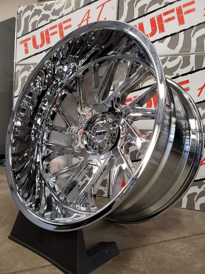 TUFF AT T4B 26x14 -72 6x139.7(6x5.5) Chrome - Tires and Engine Performance