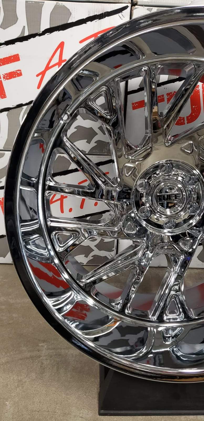 TUFF AT T4B 26x14 -72 6x139.7(6x5.5) Chrome - Tires and Engine Performance