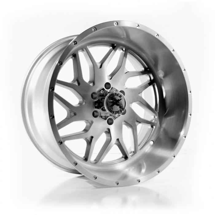 Xtreme Force XF-2 22x12 -44 6x139.7 (6x5.5) Full Brushed - Tires and Engine Performance