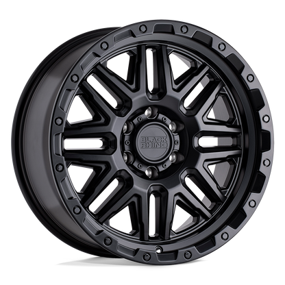 Black Rhino ALAMO 17X9 -18 5X127/5X5.0 MATTE BLACK W/ BLACK BOLTS