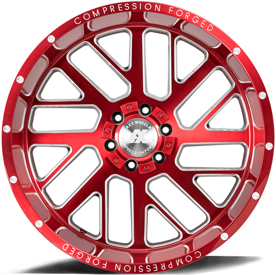 AXE Compression Forged Off-Road AX2.2 22x10 -19 6x135/6x139.7 (6x5.5) Candy Red - Tires and Engine Performance