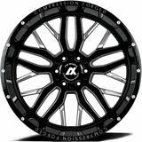 AXE Compression Forged Off-Road AX1.0 24x12 -44 5x127 (5x5)/5x139.7 (5x5.5) Gloss Black Milled