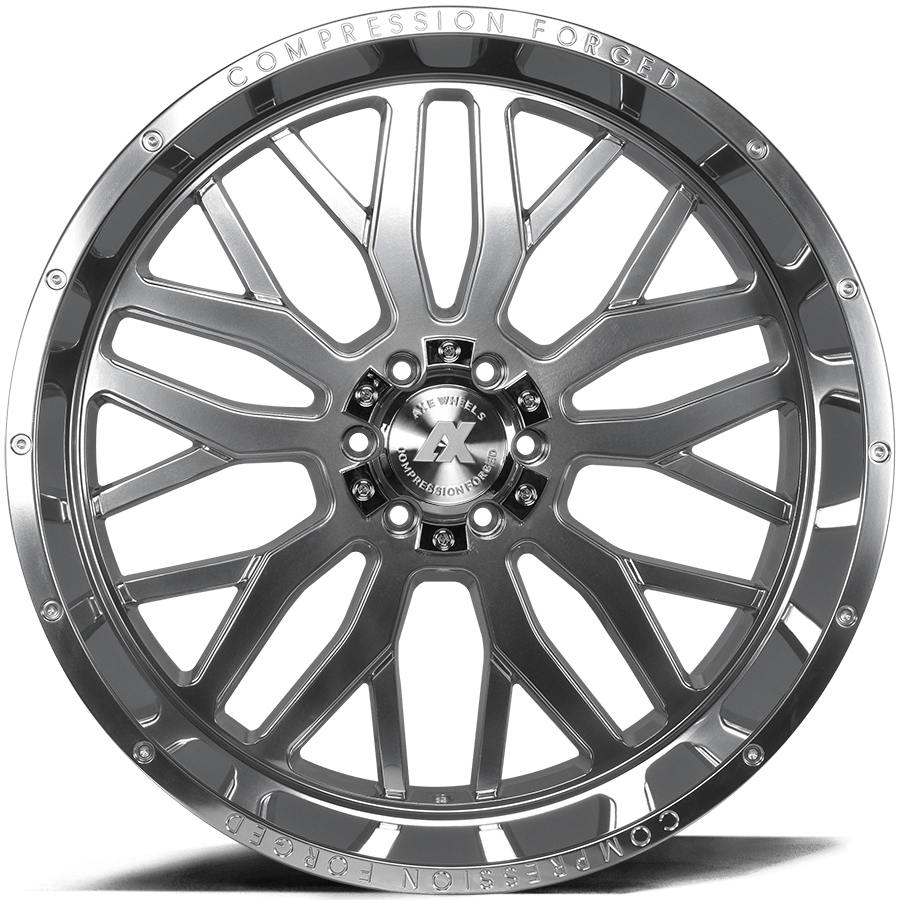 AXE Compression Forged Off-Road AX1.5 24x12 -44 8x165.1 (8x6.5) Polished - Tires and Engine Performance