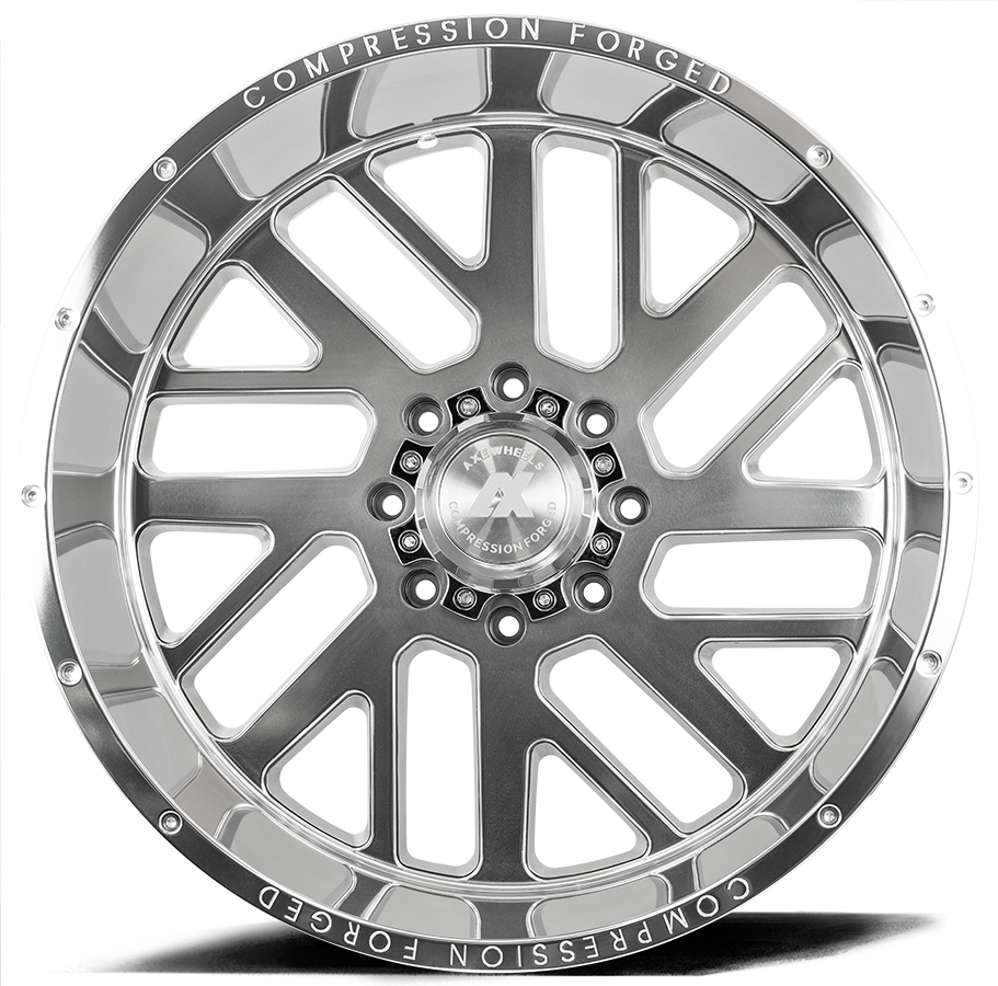 AXE Compression Forged Off-Road AX2.5 22x12 -44 8x180 Polish - Tires and Engine Performance