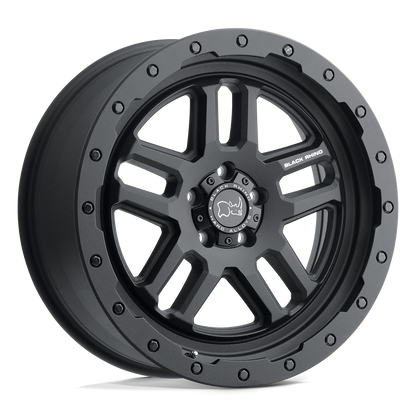 Black Rhino BARSTOW 18X9.5 12 6X139.7/6X5.5 TEXTURED MATTE BLACK