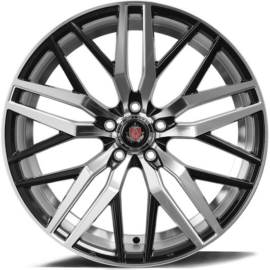 AXE EX30 22x9 +20 Blank (5x108-130) Black Polished - Tires and Engine Performance