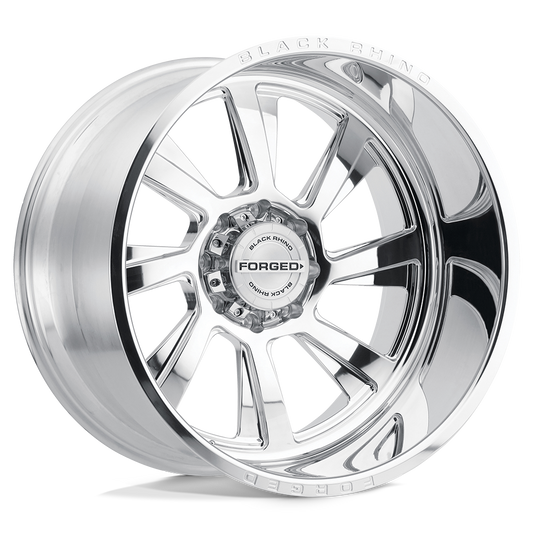 BLACK RHINO BLASTER 22X14 -76 6X139.7 POLISHED - DIRECTIONAL C-BORE 112.1