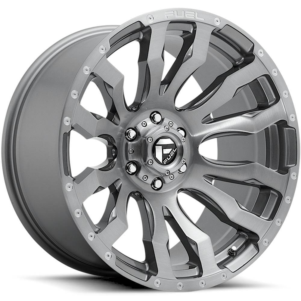 Fuel Blitz D693 20x10 -18 6x139.7(6x5.5) Brushed Gunmetal Gray - Tires and Engine Performance
