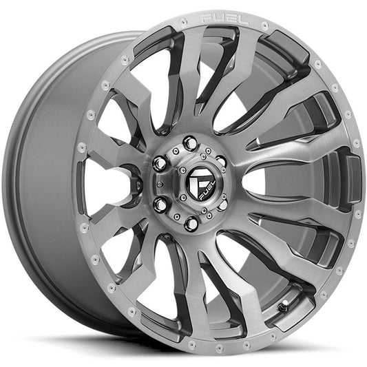 Fuel Blitz D693 20x10 -18 6x139.7(6x5.5) Brushed Gunmetal Gray - Tires and Engine Performance