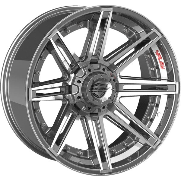 4play 4P08 20x10 ET-18 Bolt Pattern 6x135 6x139.7 Brushed Black