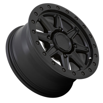 Black Rhino Powersports WEBB UTV 14X7 51 4X156 MATTE BLACK
