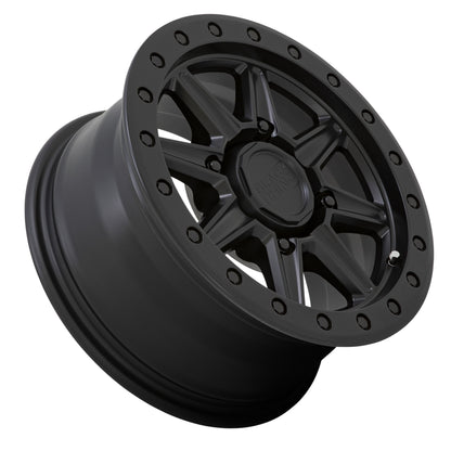 Black Rhino Powersports WEBB UTV 14X7 51 4X137 MATTE BLACK