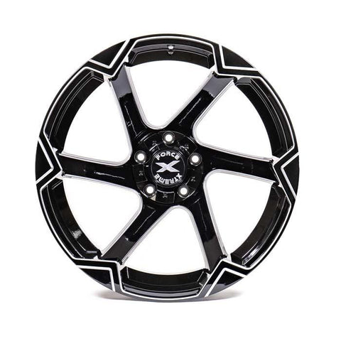 Xtreme Force XF-11 20x10 -25 6x139.7 (6x5.5)/6x135 Black and Milled