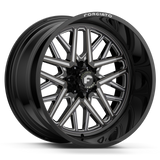 FORGIATO FLOW TERRA 003 24x14 6x139.7/6x5.5 -76 OFFROAD BLACK/MILLED (Wheel and Tire Package)