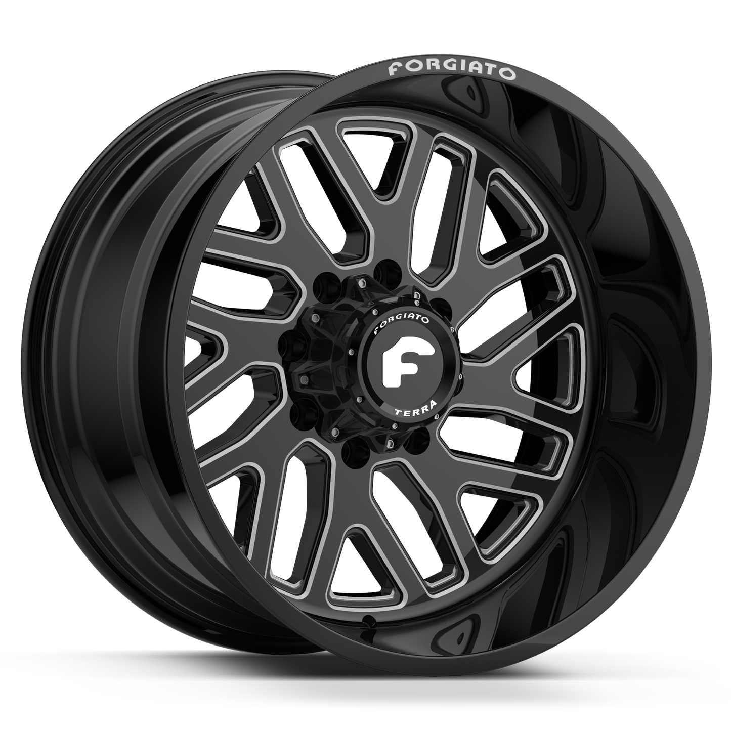 FORGIATO FLOW TERRA 004 24x14 6x139.7(6x5.5) -76 OFFROAD BLACK/MILLED - Tires and Engine Performance