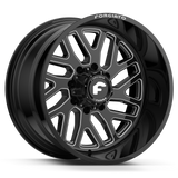 FORGIATO FLOW TERRA 004 24x14 6x139.7(6x5.5) -76 OFFROAD BLACK/MILLED (Wheel and Tire Package)