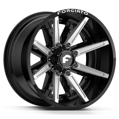 FORGIATO FLOW TERRA 005 24x14|24x12 6x135/139.7 6x5.5 OFFROAD BLACK/MILLED (Wheel and Tire Package) - Tires and Engine Performance