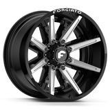 FORGIATO FLOW TERRA 005 24x14|24x12 6x135/139.7 6x5.5 OFFROAD BLACK/MILLED (Wheel and Tire Package)