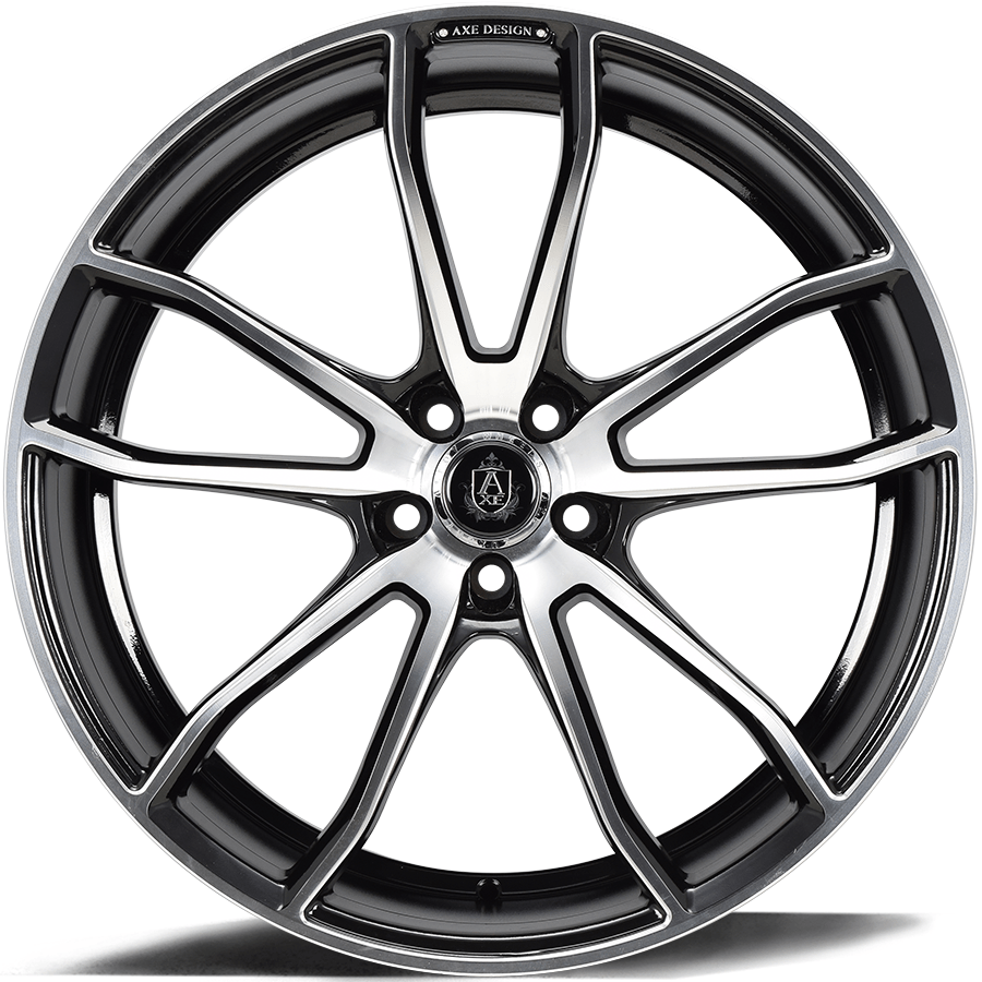 AXE EX33 22x9 +30 Blank (5x108-130) Gloss Black Polished - Tires and Engine Performance