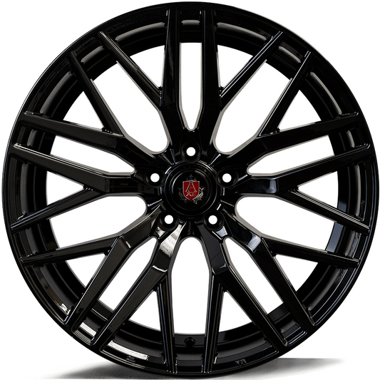 AXE EX30 22x9 +20 Blank (5x108-130) Gloss Black - Tires and Engine Performance