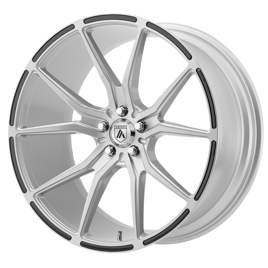 VEGA 20x9 5x120.00 BRUSHED SILVER W/ CARBON FIBER INSERTS (35 mm) - Tires and Engine Performance