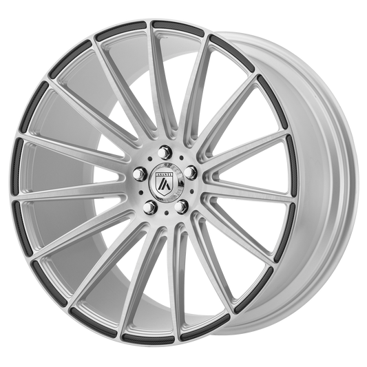 POLARIS 20x10.5 5x120.00 BRUSHED SILVER W/ CARBON FIBER INSERTS (38 mm) - Tires and Engine Performance