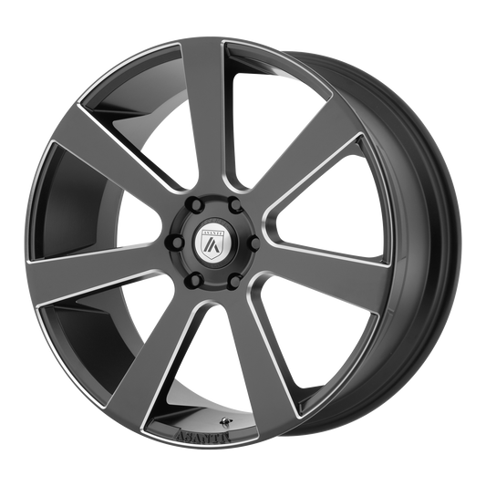 APOLLO 22x9 5x115.00 SATIN BLACK MILLED (15 mm) - Tires and Engine Performance