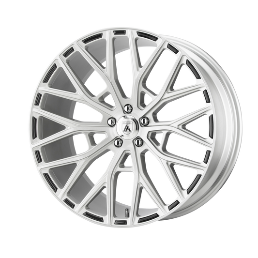 LEO 22x10.5 Blank BRUSHED SILVER (25 mm) - Tires and Engine Performance