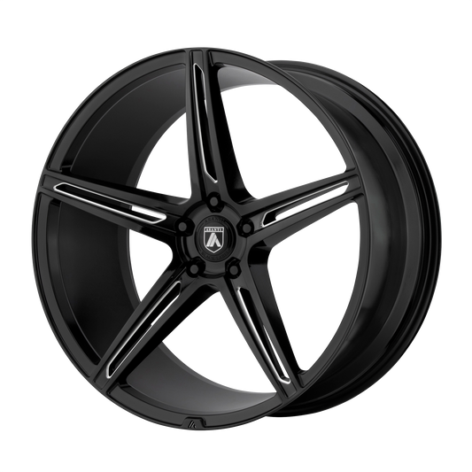 ALPHA 5 20x9 Blank GLOSS BLACK MILLED (35 mm) - Tires and Engine Performance