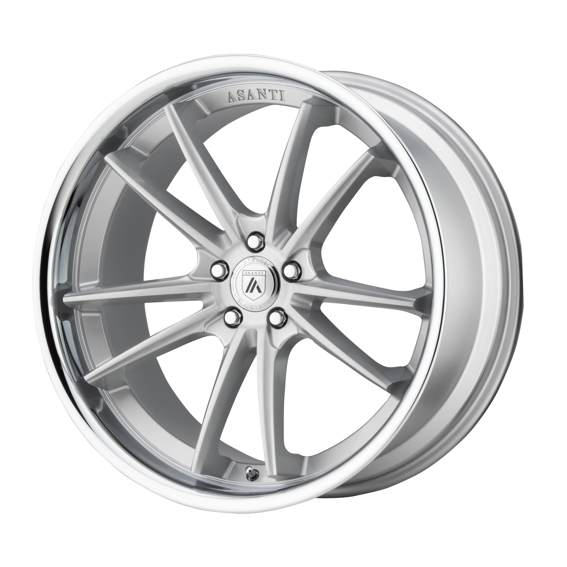 DELTA 22x10.5 5x112.00 BRUSHED SILVER W/ CHROME LIP (35 mm) - Tires and Engine Performance