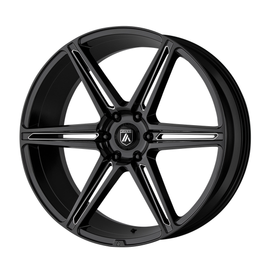 ALPHA 6 24x10 6x135.00 GLOSS BLACK MILLED (30 mm) - Tires and Engine Performance