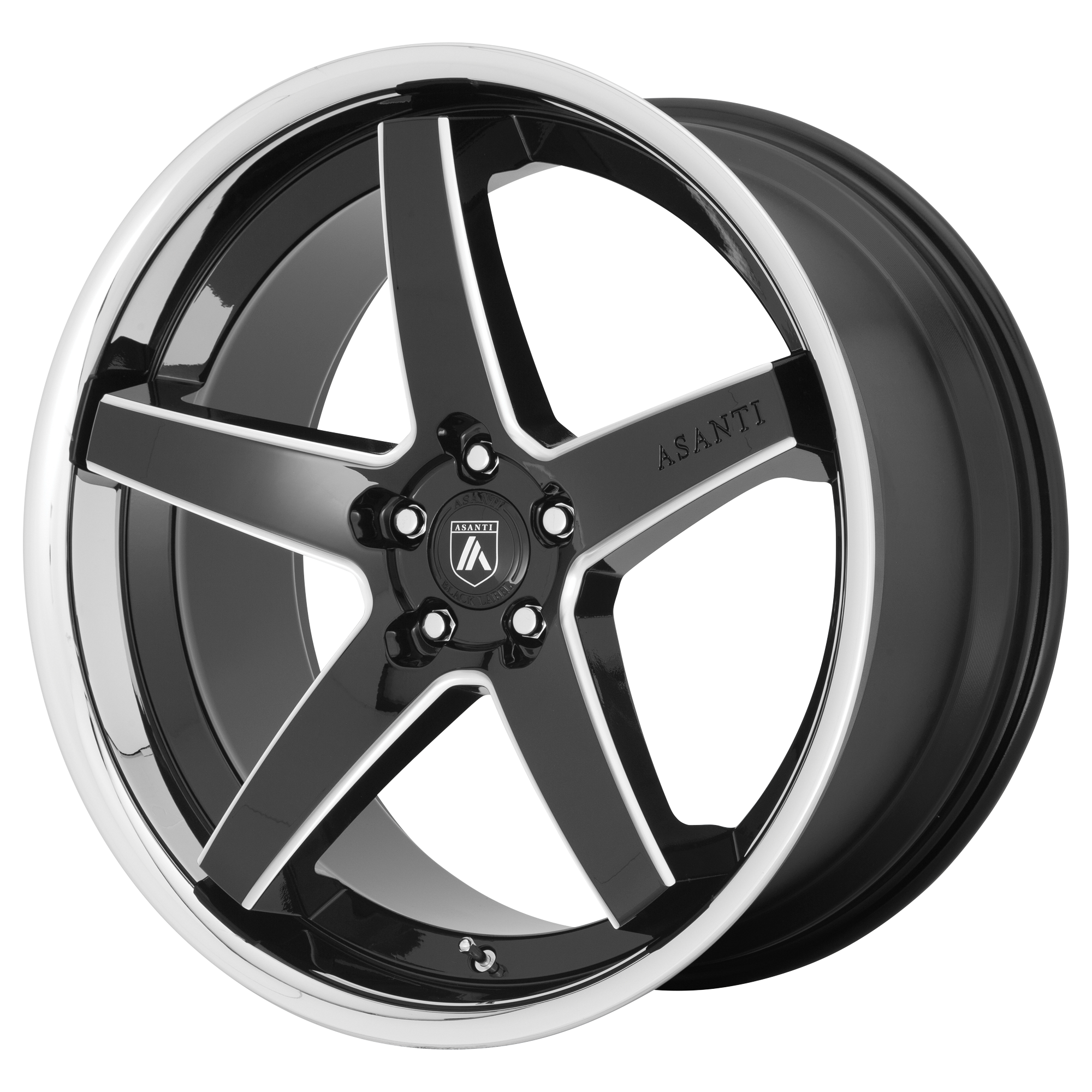 REGAL 20x10.5 5x120.00 GLOSS BLACK MILLED W/ CHROME LIP (38 mm) - Tires and Engine Performance