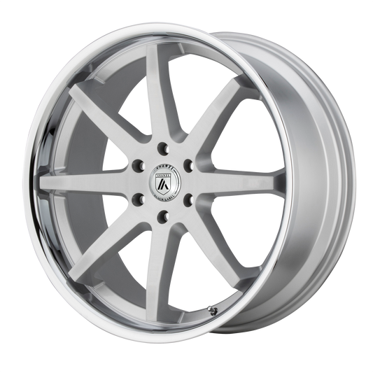 KAISER 20x9 6x139.70 BRUSHED SILVER W/ CHROME LIP (30 mm) - Tires and Engine Performance