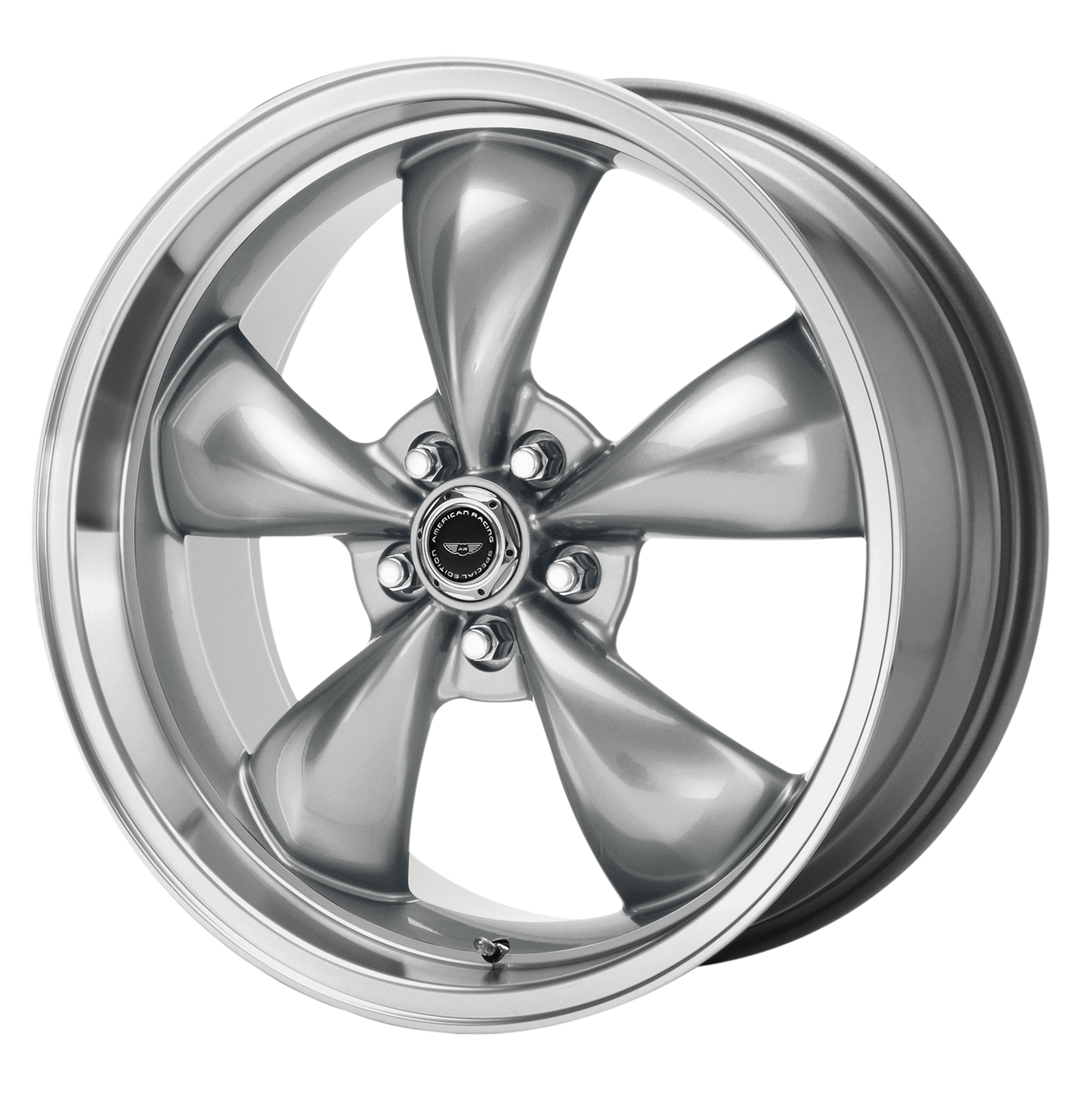American Racing AR105 TORQ THRUST M 16X7 35 5X110/5X110 Anthracite Machined Lip
