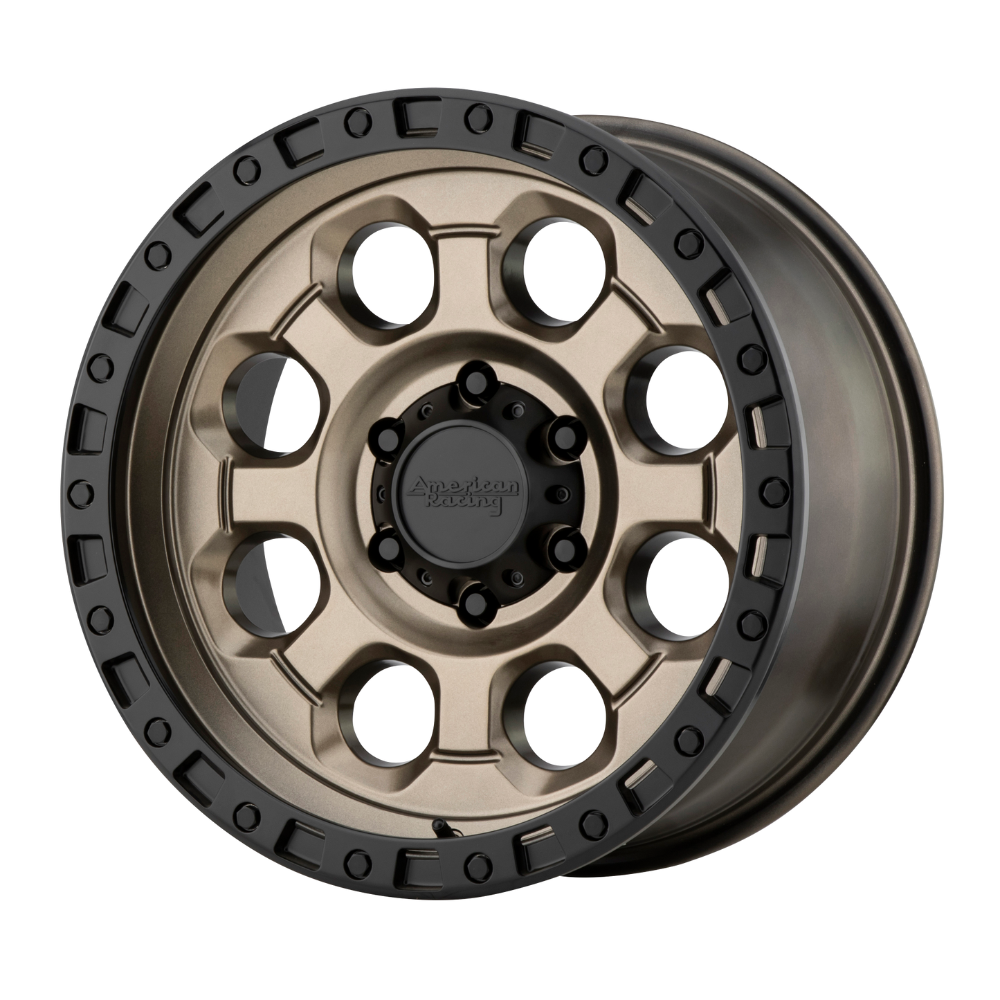 American Racing AR201 18X9 35 6X139.7/6X5.5 Matte Bronze Black Lip