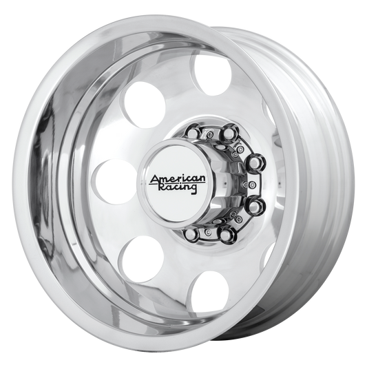 American Racing AR204 BAJA DUALLY 17X6 -134 8X165.1/8X6.5 Polished - Rear