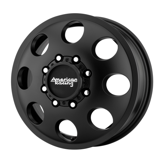 American Racing AR204 BAJA DUALLY 17X6.5 111 8X210/8X210 Satin Black - Front