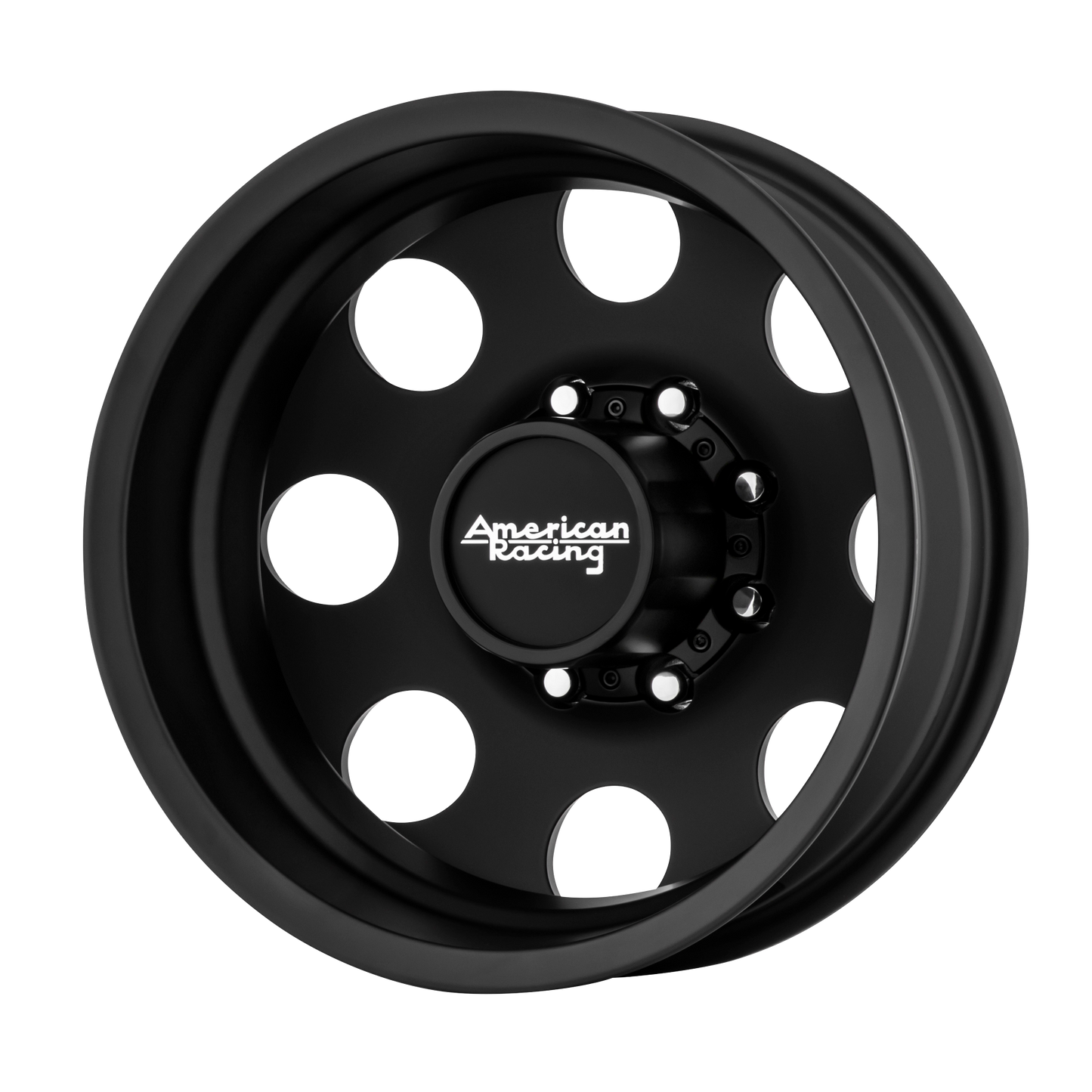 American Racing AR204 BAJA DUALLY 17X6 -134 8X165.1/8X6.5 Satin Black - Rear