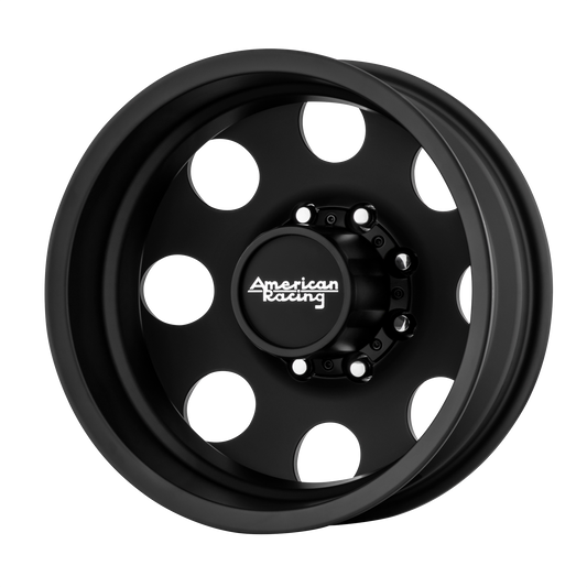 American Racing AR204 BAJA DUALLY 17X6.5 -140 8X210/8X210 Satin Black - Rear