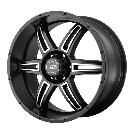 American Racing AR890 18X8 35 5X120/5X120 Satin Black Machined