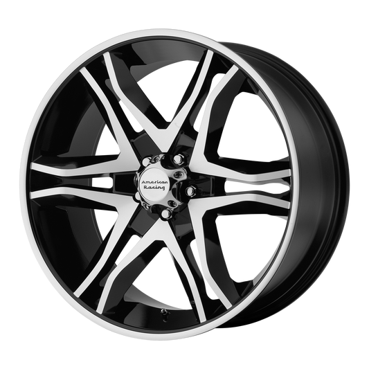 American Racing AR893 MAINLINE 20X8.5 35 5X114.3/5X4.5 Gloss Black Machined