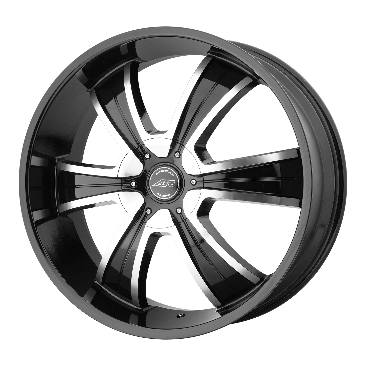 American Racing AR894 22X9 15 BLANK/BLANK Gloss Black Machined