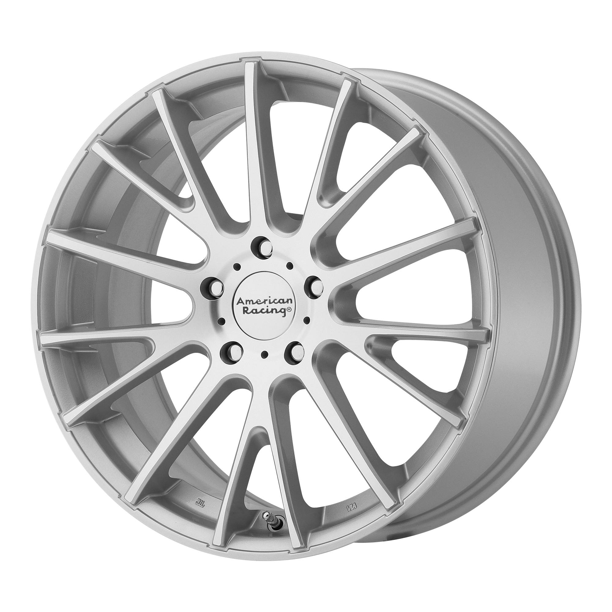 American Racing AR904 19X8 45 5X120/5X120 Bright Silver Machined Face
