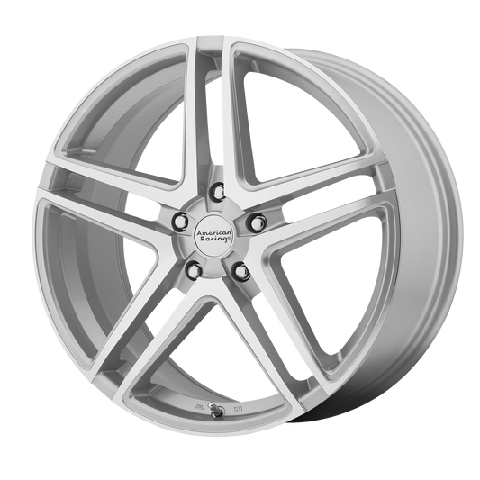 American Racing AR907 17X7.5 42 5X115/5X115 Bright Silver Machined Face