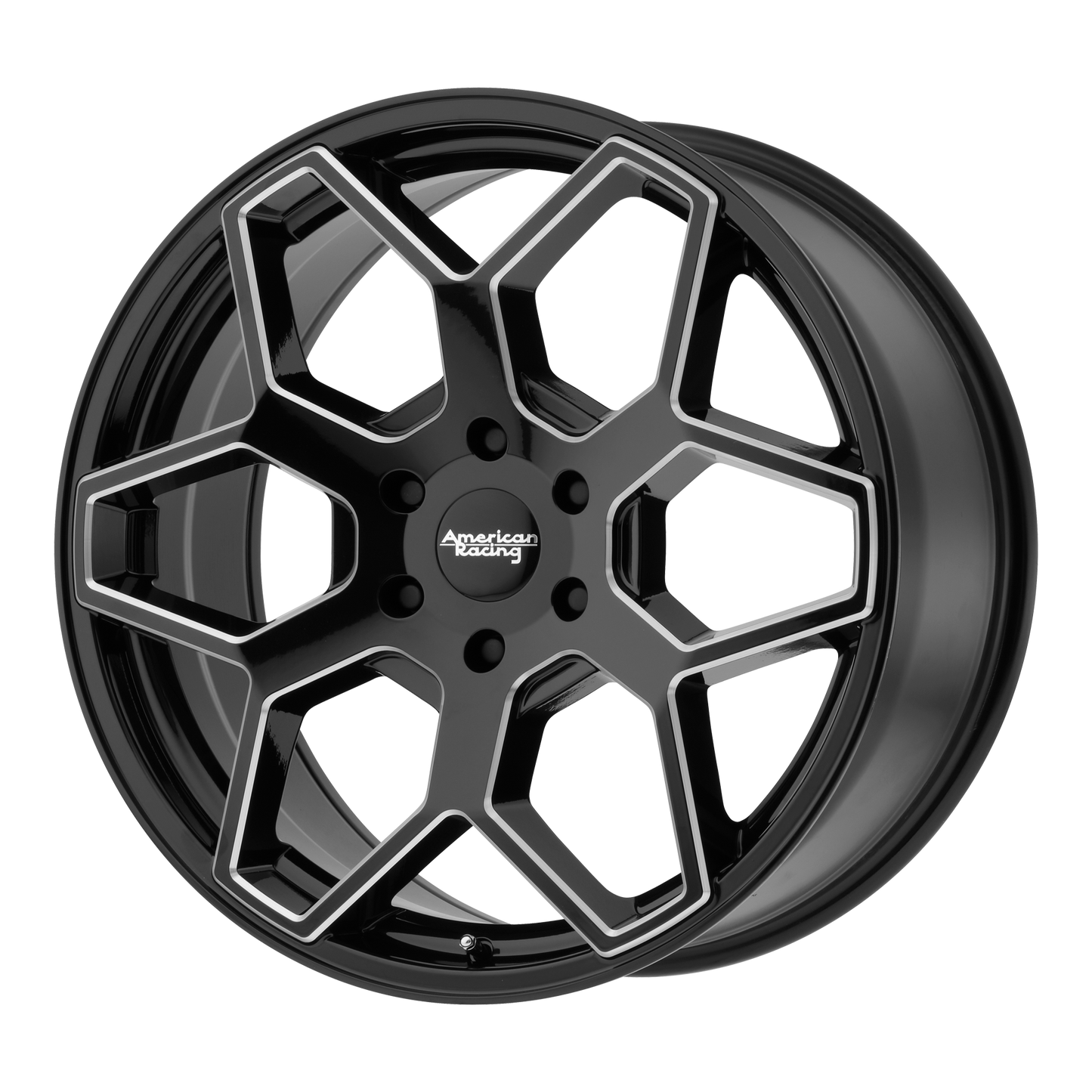 American Racing AR916 20X8.5 35 6X114.3/6X4.5 Gloss Black Milled